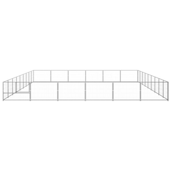 VXL8720286664513_g_en_hd_2.jpg vidaXL Koterec pre psov strieborný 54 m² oceľ – Obrázok 3