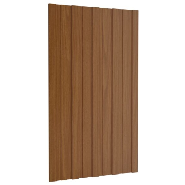 VXL8720286668030_g_en_hd_3.jpg vidaXL Strešné panely 36 ks pozinkovaná oceľ hnedé 80x45 cm – Obrázok 4