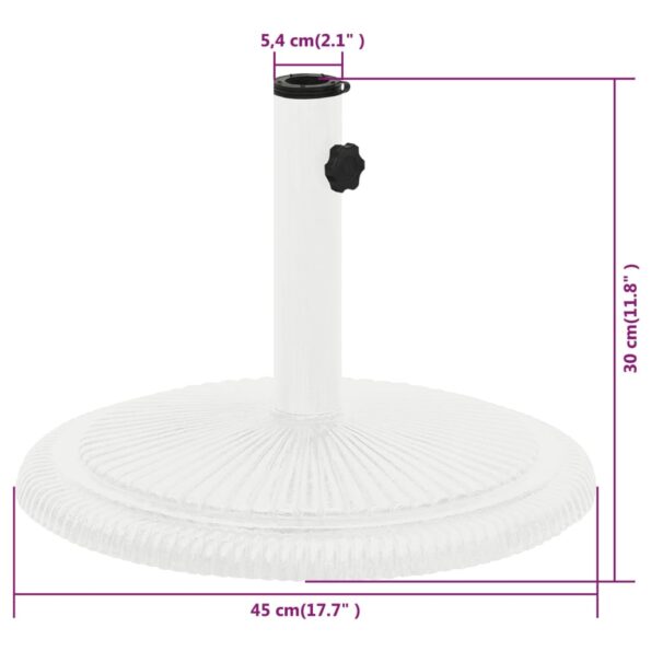 VXL8720286722831_g_en_hd_6.jpg vidaXL Stojan na slnečník, biely 45x45x30 cm, liatina – Obrázok 7