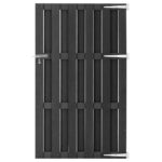 vidaXL Záhradná brána WPC 100x180 cm sivá