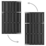 vidaXL Záhradná brána WPC 100x180 cm sivá – Obrázok 2