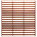 vidaXL Plotový panel WPC 180x180 cm hnedý