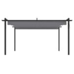 vidaXL Záhradný altánok so zaťahovacou strechou 4x3 m antracitový – Obrázok 3