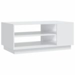vidaXL Konferenčný stolík biely 102x55x43 cm drevotrieska – Obrázok 2