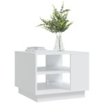 vidaXL Konferenčný stolík biely 55x55x43 cm drevotrieska – Obrázok 4