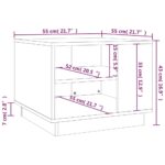 vidaXL Konferenčný stolík biely 55x55x43 cm drevotrieska – Obrázok 7
