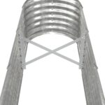 vidaXL Vyvýšený záhradný záhon pozinkovaná oceľ 260x40x36 cm strieborný – Obrázok 5
