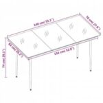 vidaXL 7-dielna záhradná jedálenská súprava s vankúšmi čierna – Obrázok 7