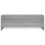 vidaXL Šatník sivý dub sonoma 100x32,5x35 cm spracované drevo – Obrázok 3