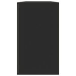 vidaXL Lavica na topánky čierna 80x24x45 cm, umelé drevo – Obrázok 7
