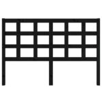 vidaXL Čelo postele čierne 145,5x4x100 cm masívna borovica – Obrázok 3