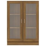 vidaXL Vitrína hnedý dub 82,5x30,5x115 cm spracované drevo – Obrázok 6