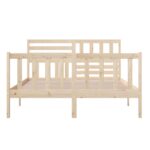 vidaXL Posteľný rám masívne drevo 140x200 cm – Obrázok 5