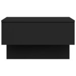 vidaXL Nástenná nočný stolík čierny – Obrázok 5