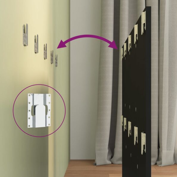 vidaXL Čelo postele čierne 120x1,5x80 cm spracované drevo – Obrázok 6