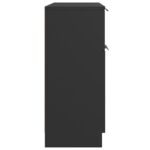 vidaXL Komoda čierna 60x30x70 cm kompozitné drevo – Obrázok 6