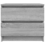 vidaXL Nočný stolík sivý sonoma 50x39x43,5 cm spracované drevo – Obrázok 3