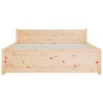vidaXL Posteľný rám masívne drevo 120x200 cm – Obrázok 5