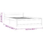vidaXL Posteľný rám masívne drevo 120x200 cm – Obrázok 9