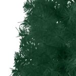 vidaXL Úzky umelý vianočný polovičný stromček a podstavec zelený 180cm – Obrázok 6