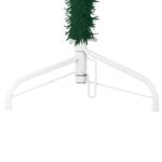 vidaXL Úzky umelý vianočný polovičný stromček a podstavec zelený 180cm – Obrázok 7