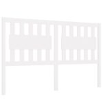 vidaXL Čelo postele biele 165,5x4x100 cm masívna borovica – Obrázok 2