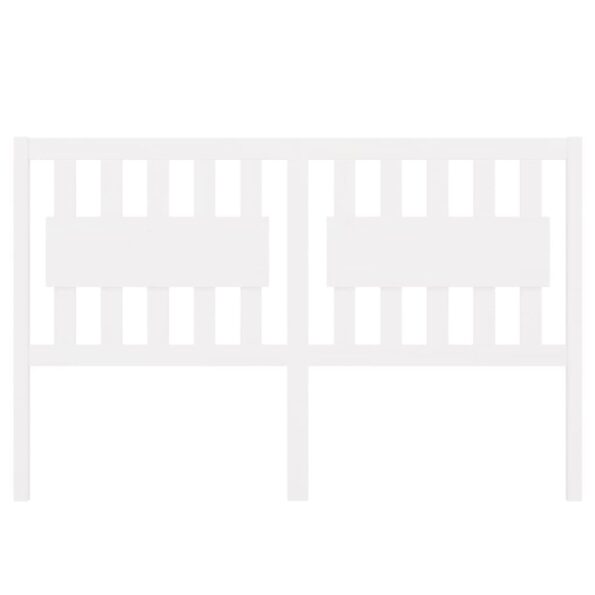 vidaXL Čelo postele biele 165,5x4x100 cm masívna borovica – Obrázok 3