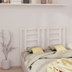 vidaXL Čelo postele biele 126x4x100 cm masívna borovica – Obrázok 4