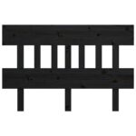 vidaXL Čelo postele čierne 143,5x3x81 cm masívna borovica – Obrázok 3