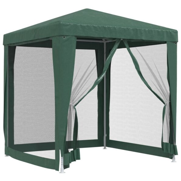 VXL8720287021735_a_en_hd_1.jpg vidaXL Párty stan so 4 sieťkovanými bočnými stenami zelený 2x2 m HDPE – Obrázok 2