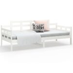 vidaXL Denná posteľ biela borovicový masív 90x190 cm – Obrázok 7