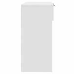 vidaXL Konzolový stolík biely 90x36x75 cm drevený – Obrázok 7
