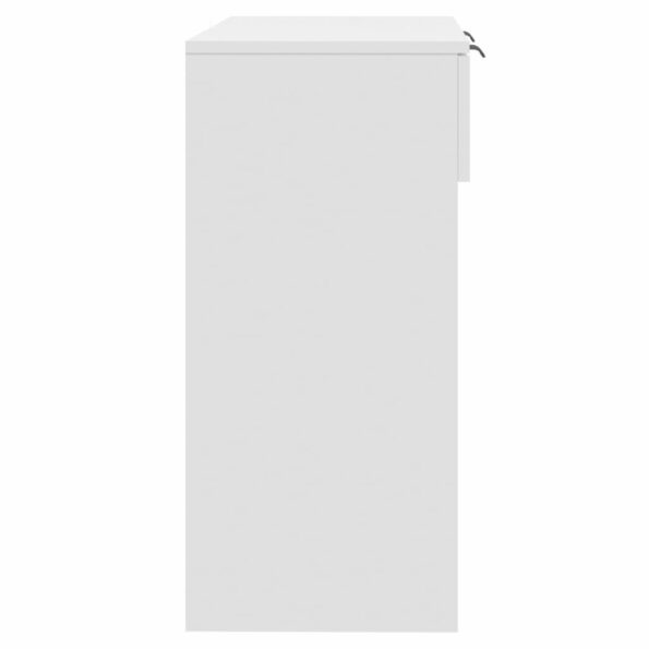 vidaXL Konzolový stolík biely 90x36x75 cm drevený – Obrázok 7