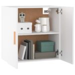 vidaXL Nástenná skrinka biela 60x30x60 cm spracované drevo – Obrázok 4