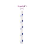 vidaXL Lodné lano biele 8 mm 50 m polypropylén – Obrázok 6