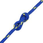 vidaXL Lodné lano modré 5 mm 50 m polypropylén – Obrázok 5