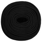 vidaXL Pracovné lano čierne 10 mm 50 m polyester – Obrázok 3