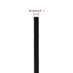 vidaXL Pracovné lano čierne 10 mm 50 m polyester – Obrázok 6