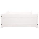 vidaXL Psia posteľ biela 105,5x75,5x28 cm borovicový masív – Obrázok 6