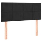 vidaXL Čelo postele čierne 100x5x78/88 cm zamat – Obrázok 2