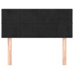 vidaXL Čelo postele čierne 100x5x78/88 cm zamat – Obrázok 3