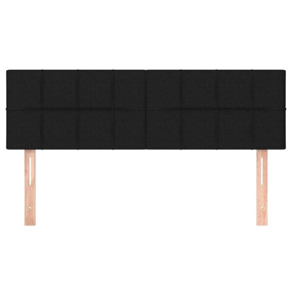 vidaXL Čelo postele 2 ks čierne 80x5x78/88 cm látka – Obrázok 3