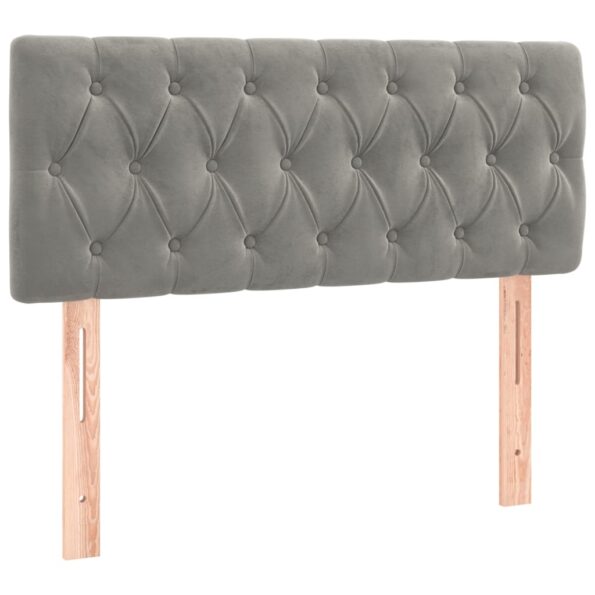 VXL8720287151647_a_en_hd_1.jpg vidaXL Čelo postele bledosivé 90 x 7 x 78/88 cm zamat – Obrázok 2