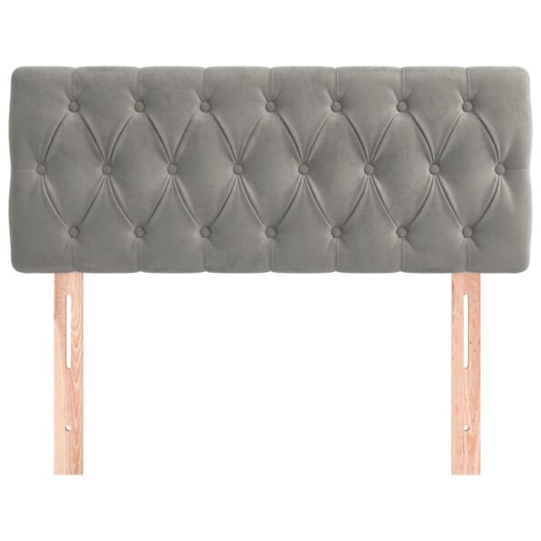 VXL8720287151647_g_en_hd_1.jpg vidaXL Čelo postele bledosivé 90 x 7 x 78/88 cm zamat – Obrázok 3