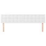 vidaXL Čelá postele 2 ks biele 80x5x78/88 cm umelá koža – Obrázok 3