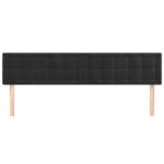 vidaXL Čelá postele 2 ks čierny 100x5x78/88 cm zamat – Obrázok 3