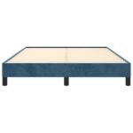vidaXL Posteľ bez matraca tmavomodrá 140x190 cm zamat – Obrázok 5