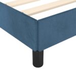 vidaXL Posteľ bez matraca tmavomodrá 140x190 cm zamat – Obrázok 7