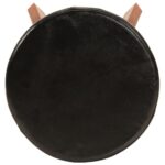 VidaXL Barové stoličky 2 ks pravá koža a masívna akácia – Obrázok 4