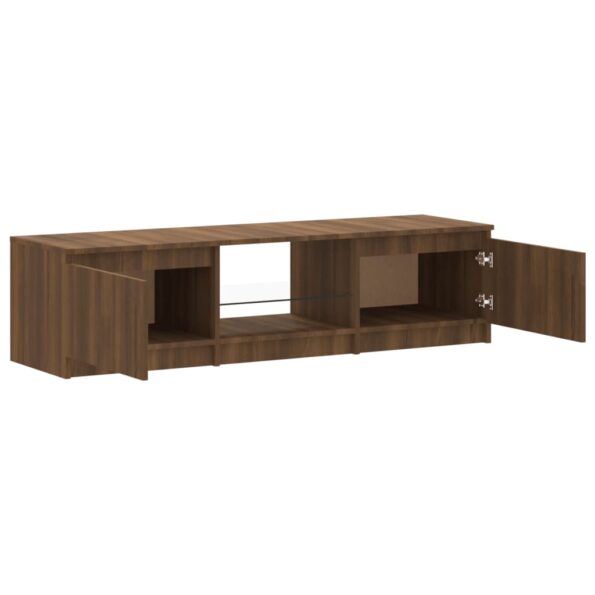 VXL8720287193050_g_en_hd_7.jpg vidaXL TV skrinka s LED svetlami hnedý dub 140x40x35,5 cm – Obrázok 9
